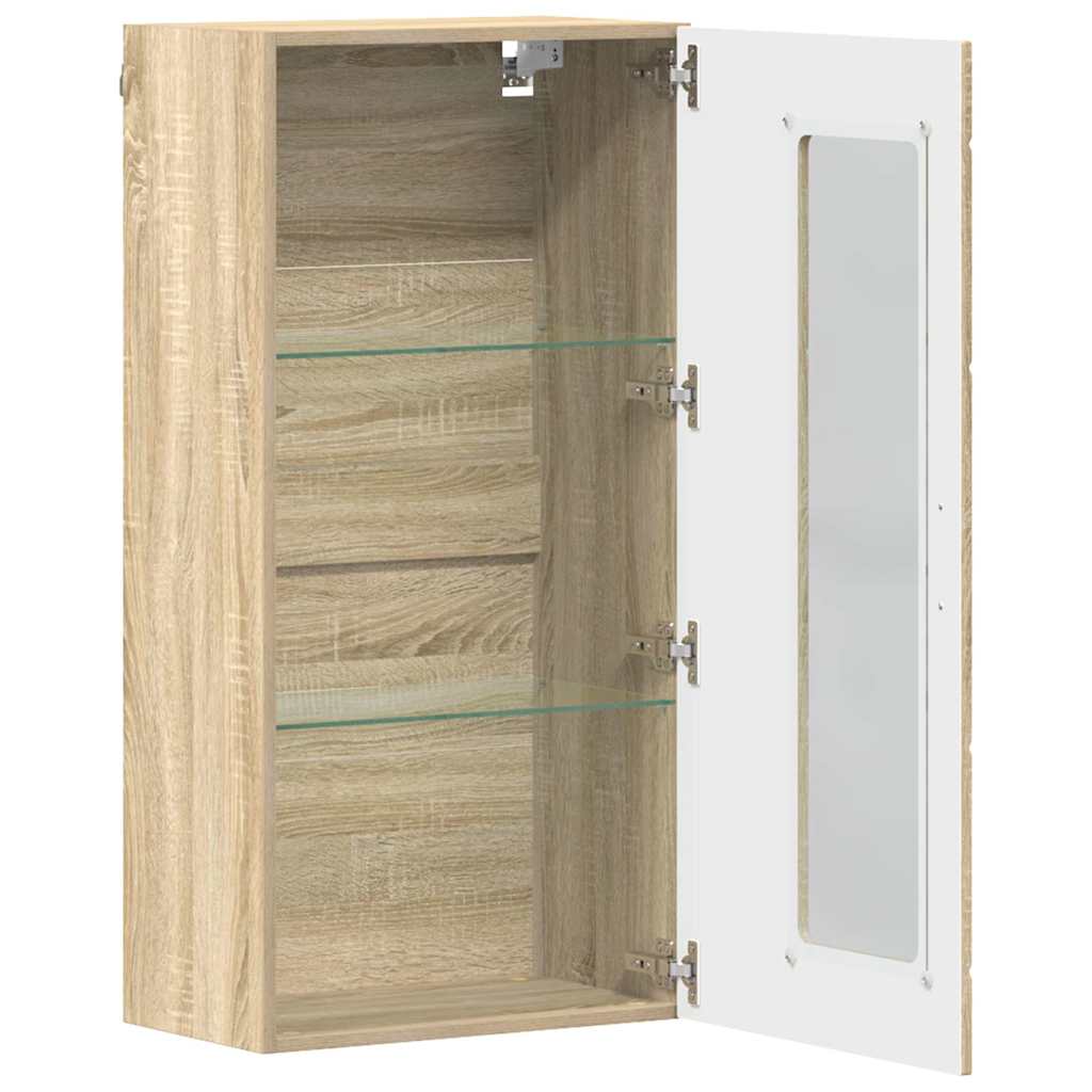 vidaXL Cabinet suspendat Stejar sonoma 55 x 29 x 100 cm Lemn compozit