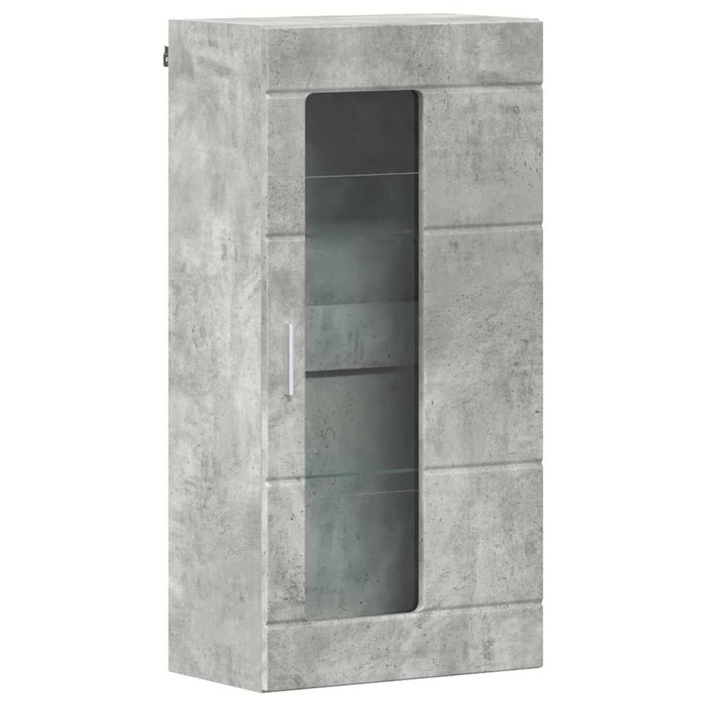 vidaXL Cabinet suspendat Gri beton 55 x 29 x 100 cm Lemn compozit