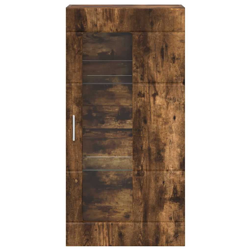 vidaXL Cabinet suspendat Stejar afumat 55 x 29 x 100 cm Lemn compozit