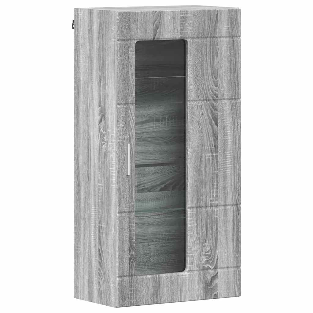 vidaXL Cabinet suspendat sonoma gri 55 x 29 x 100 cm Lemn compozit