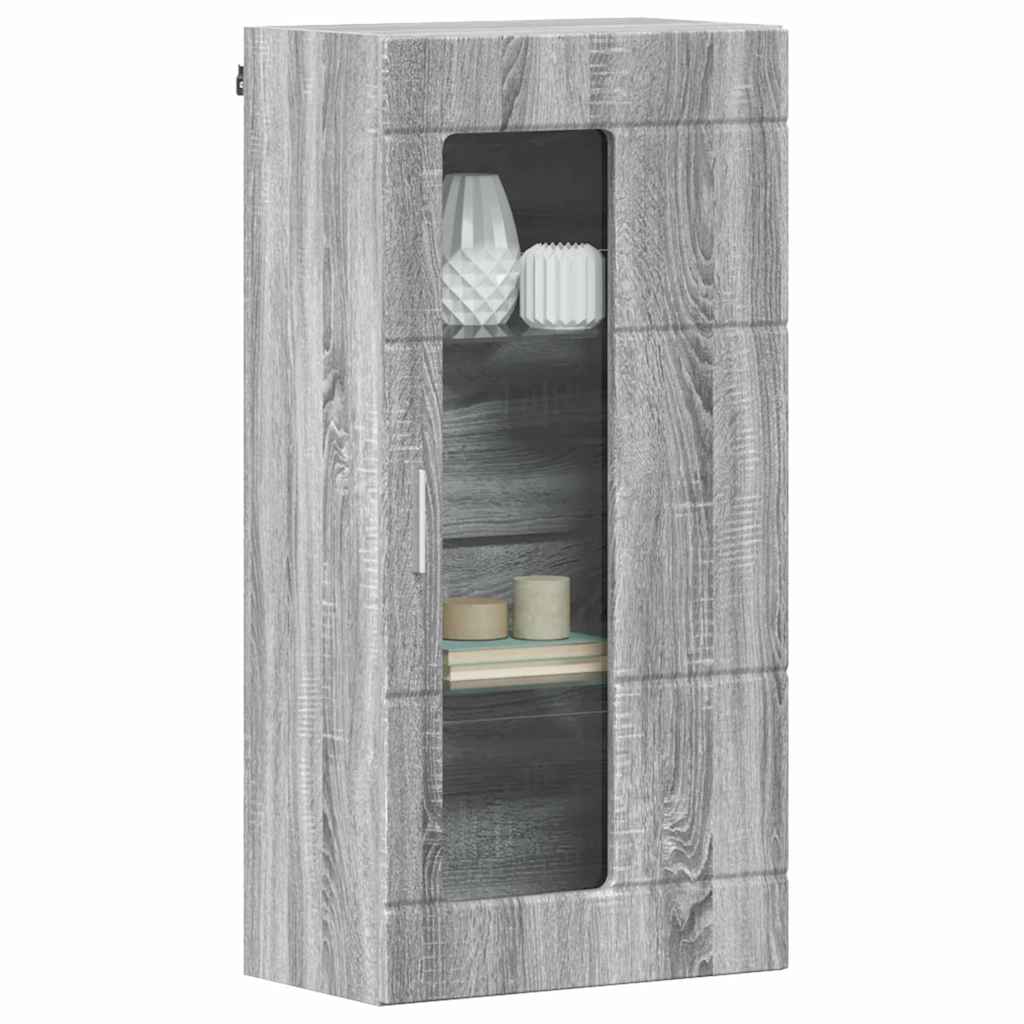 vidaXL Cabinet suspendat sonoma gri 55 x 29 x 100 cm Lemn compozit