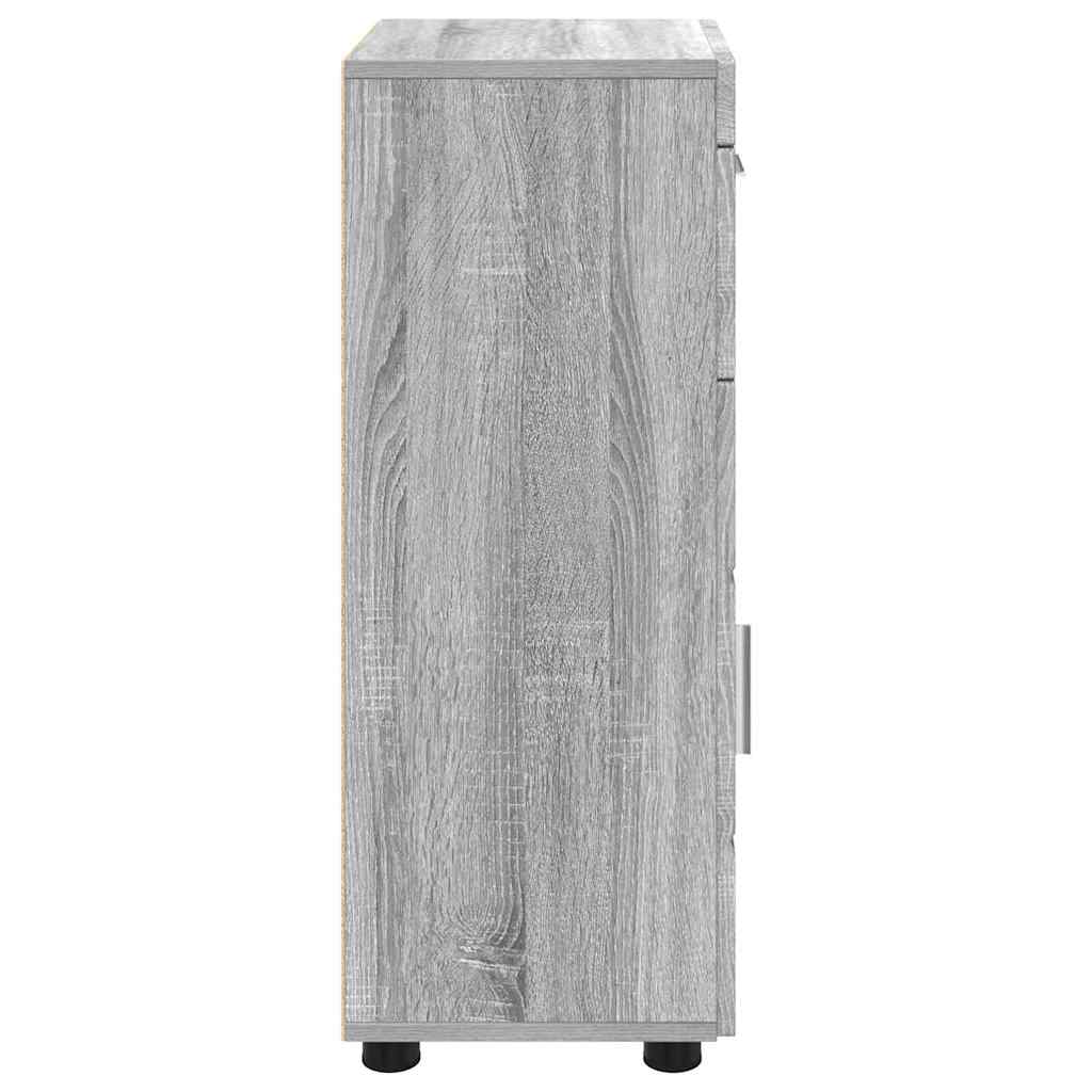 vidaXL Cabinet suspendat sonoma gri 55 x 29 x 100 cm Lemn compozit