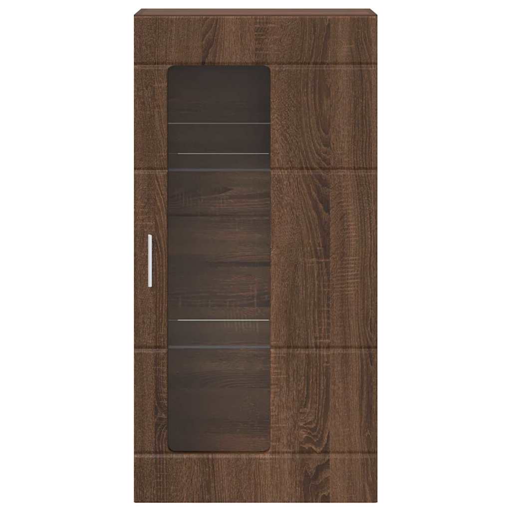 vidaXL Cabinet suspendat Stejar brun 55 x 29 x 100 cm Lemn compozit
