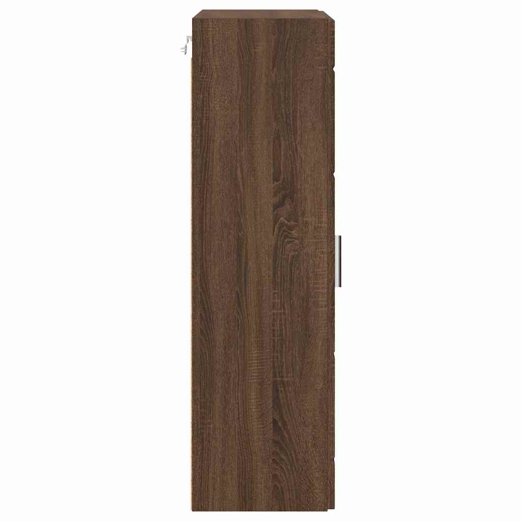 vidaXL Cabinet suspendat Stejar brun 55 x 29 x 100 cm Lemn compozit