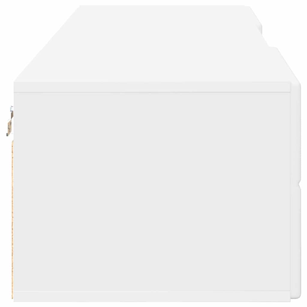 vidaXL Dulap din Lemn cu sertar Alb 150 x 39 x 30 cm Lemn compozit