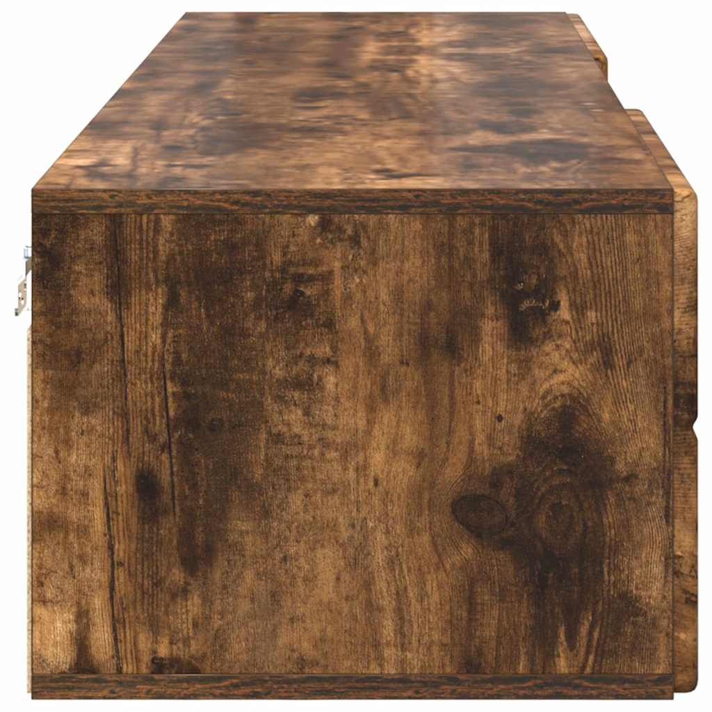 vidaXL Dulap din Lemn Stejar fumuriu 150 x 39 x 30 cm Lemn compozit