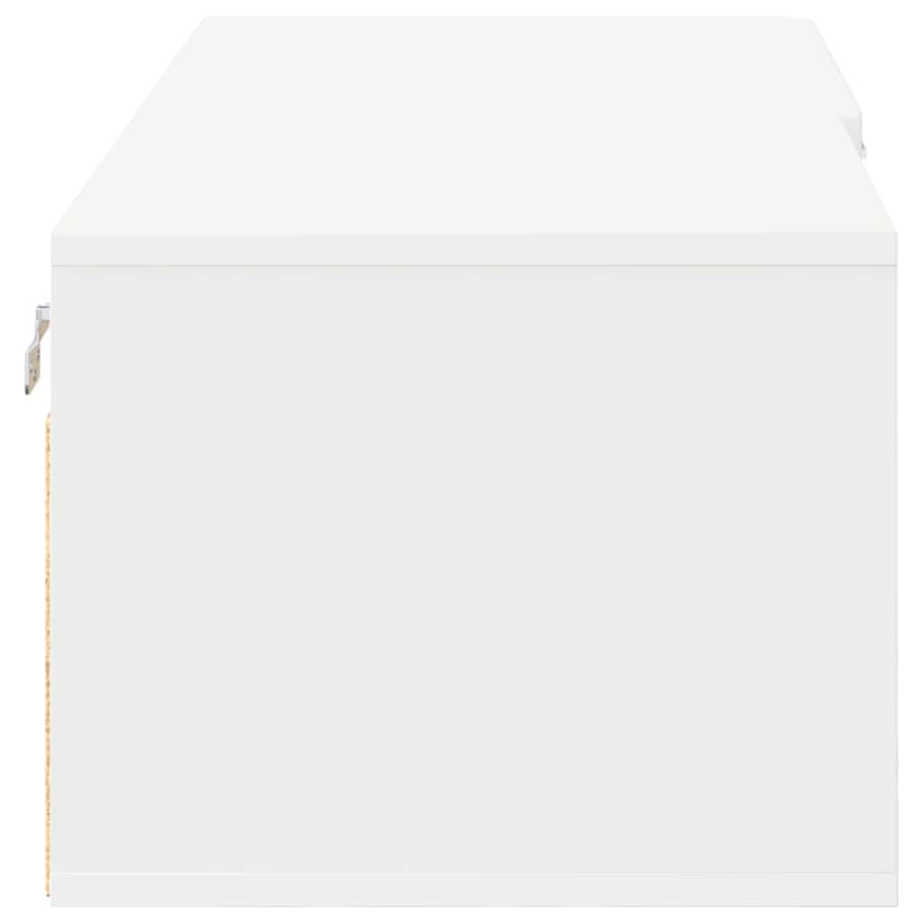 vidaXL Dulap din Lemn cu sertar Alb 100,5 x 39 x 30 cm Lemn compozit