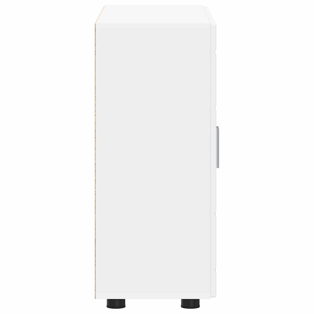 vidaXL Bufet cu raft cu ușă Alb 55,5 x 29 x 100 cm Lemn compozit