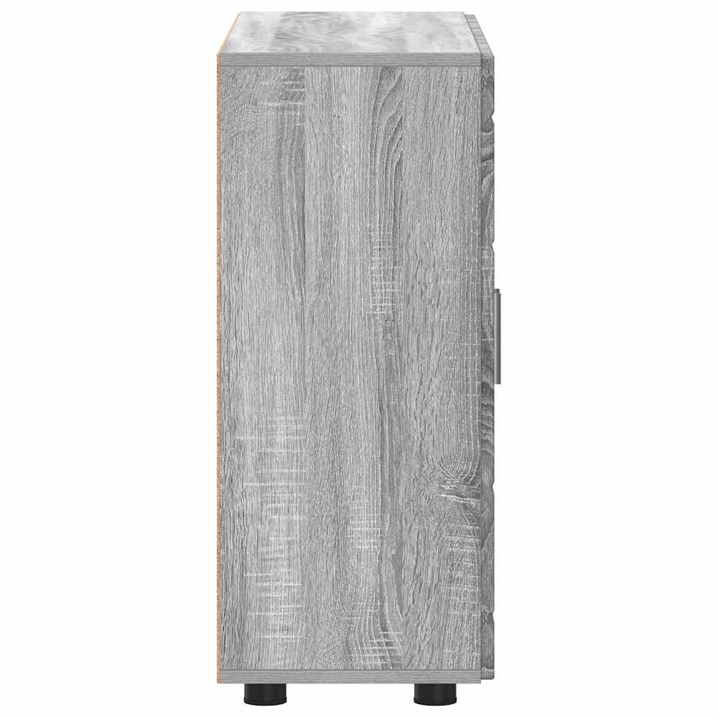 vidaXL Bufet cu raft sonoma gri 55,5 x 29 x 100 cm Lemn compozit