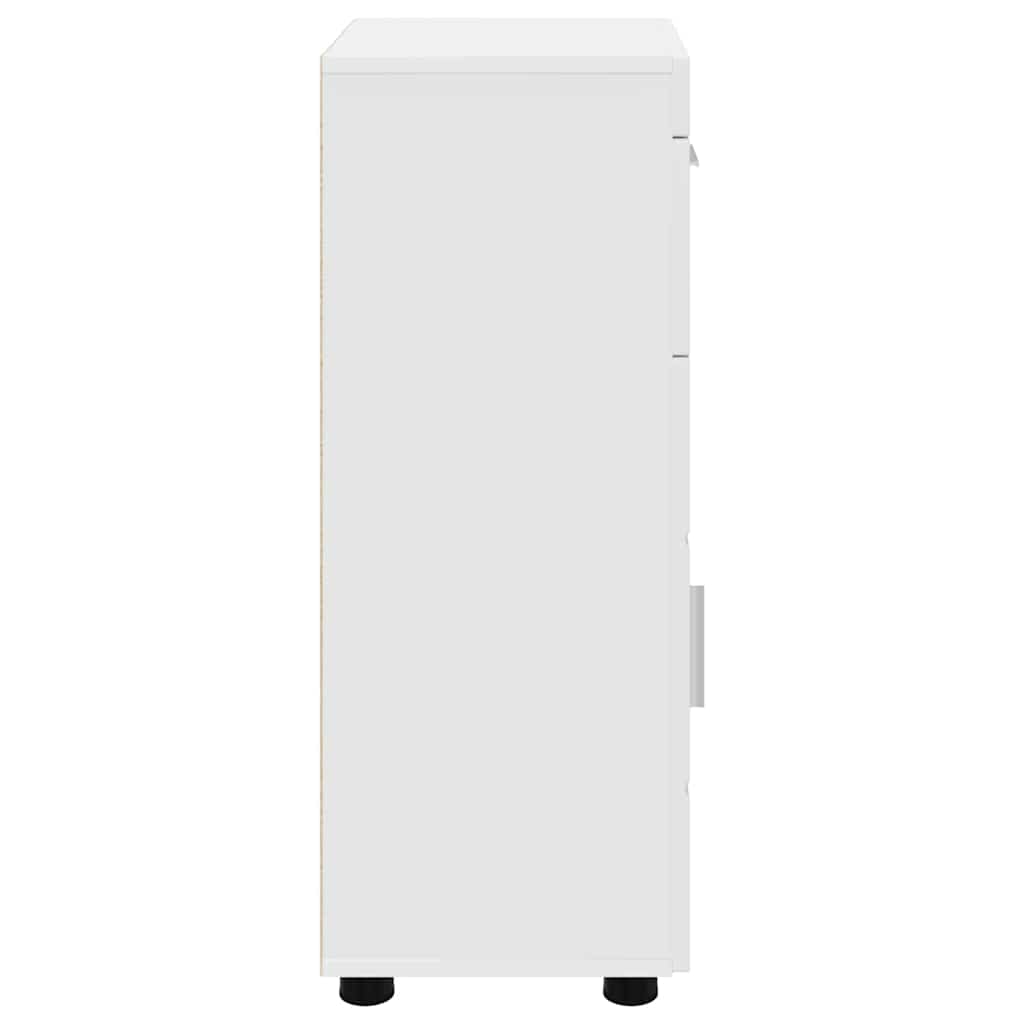 vidaXL Set dulap baie TULUM Alb 37 x 31,5 x 82 cm Lemn compozit