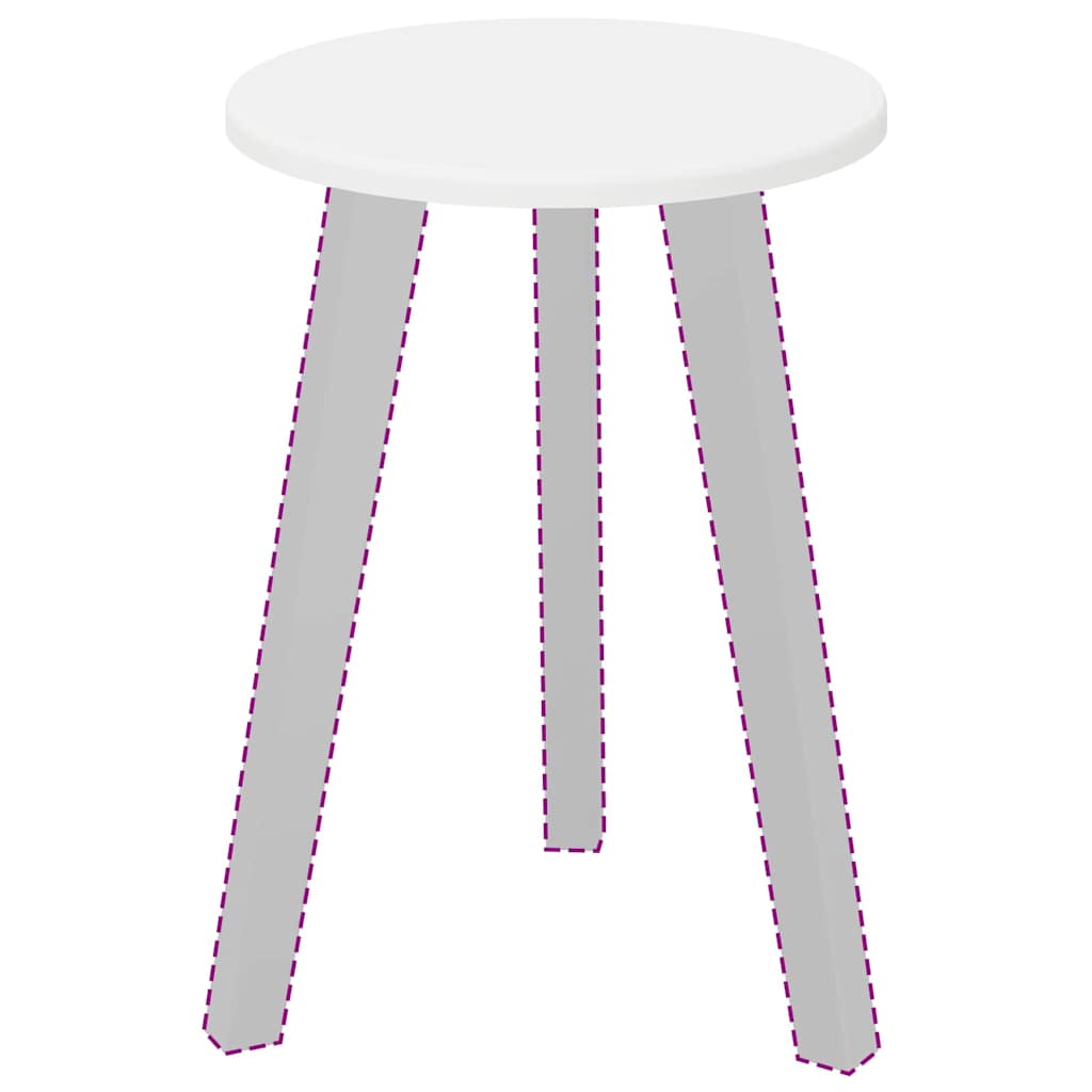 vidaXL Placă de masă Alb 30 x 30 x 1,5 cm Lemn compozit