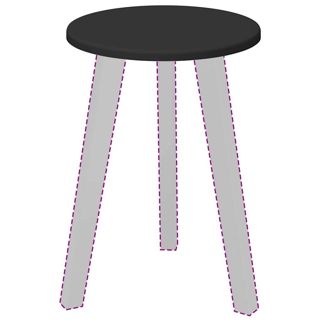 vidaXL Placă de masă Negru 30 x 30 x 1,5 cm Lemn compozit