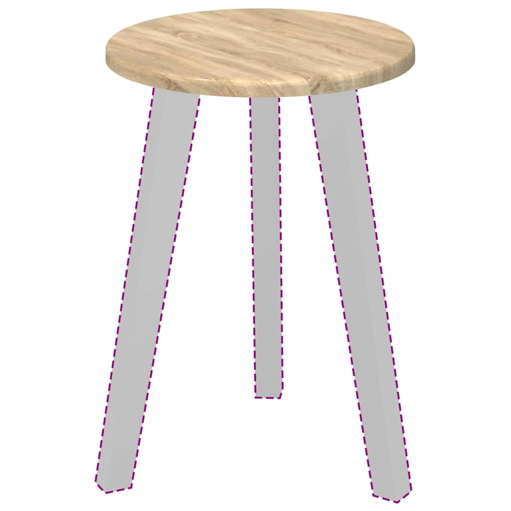 vidaXL Placă de masă Stejar sonoma 30 x 30 x 1,5 cm Lemn compozit