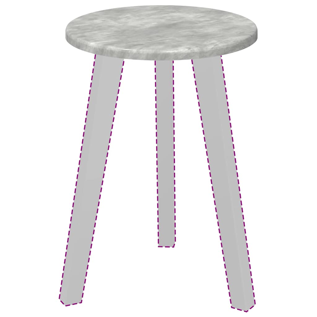 vidaXL Placă de masă Gri beton 30 x 30 x 1,5 cm Lemn compozit