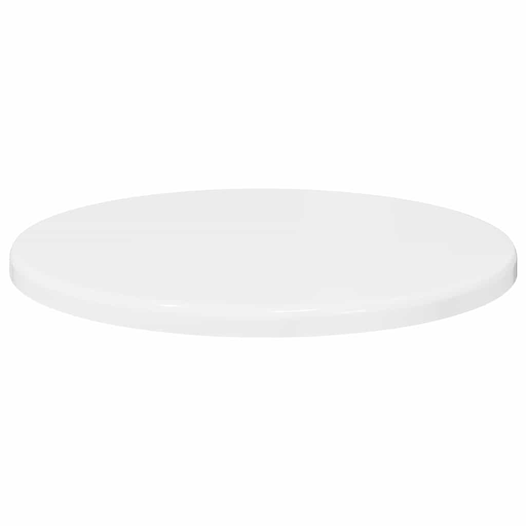 vidaXL Placă de masă Alb foarte lucios 30 x 30 x 1,5 cm Lemn compozit