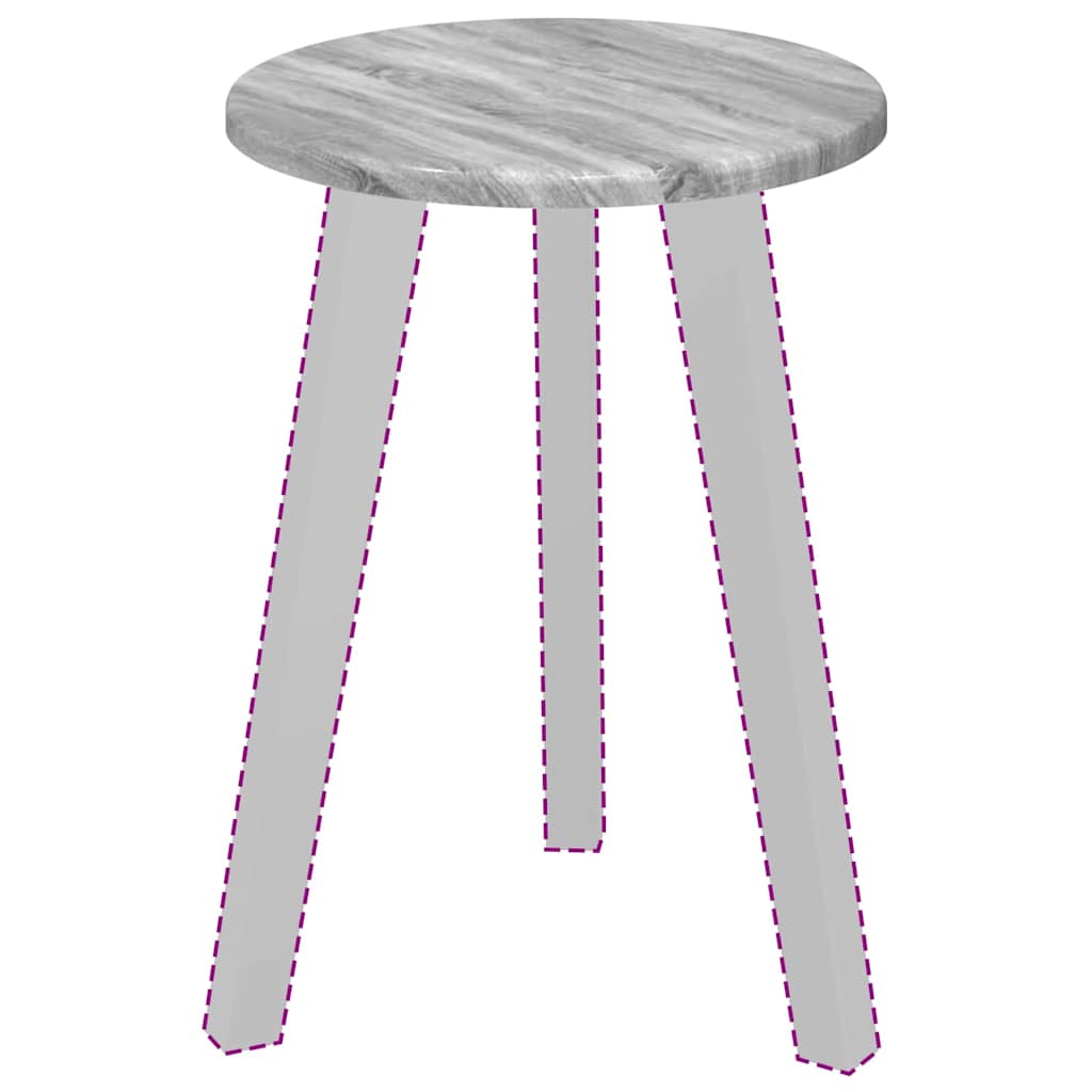 vidaXL Placă de masă Gri Sonoma 30 x 30 x 1,5 cm Lemn compozit