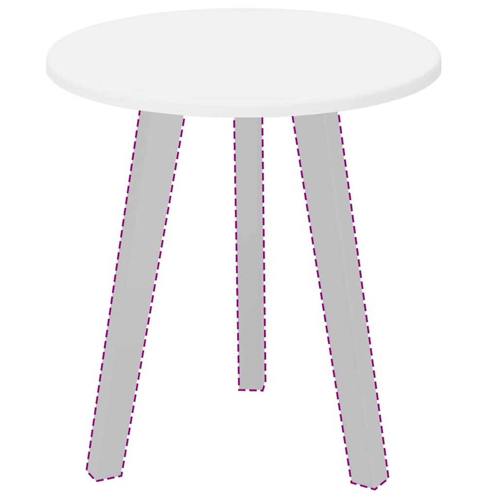 vidaXL Placă de masă Alb 40 x 40 x 1,5 cm Lemn compozit