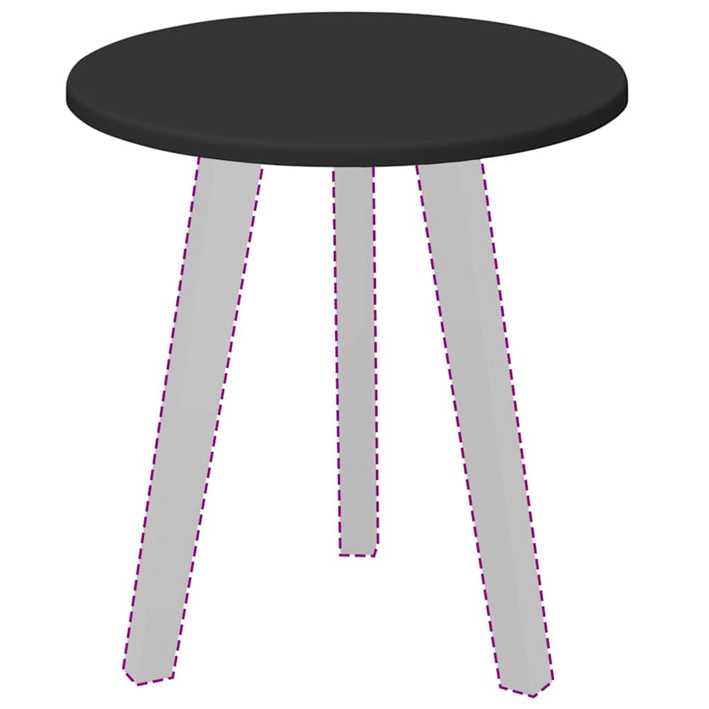 vidaXL Placă de masă Negru 40 x 40 x 1,5 cm Lemn compozit