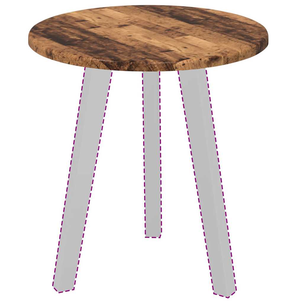 vidaXL Placă de masă Lemn vechi 40 x 40 x 1,5 cm Lemn compozit