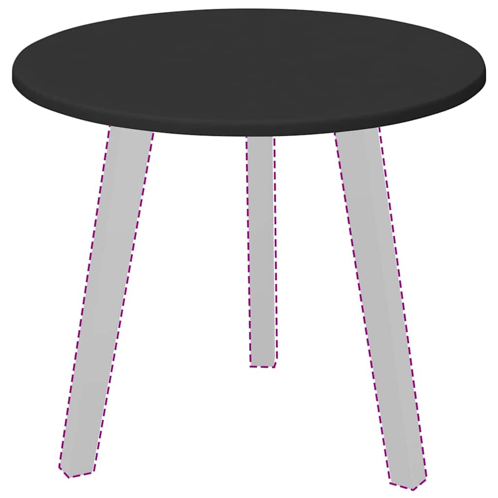 vidaXL Placă de masă Negru 50 x 50 x 1,5 cm Lemn compozit