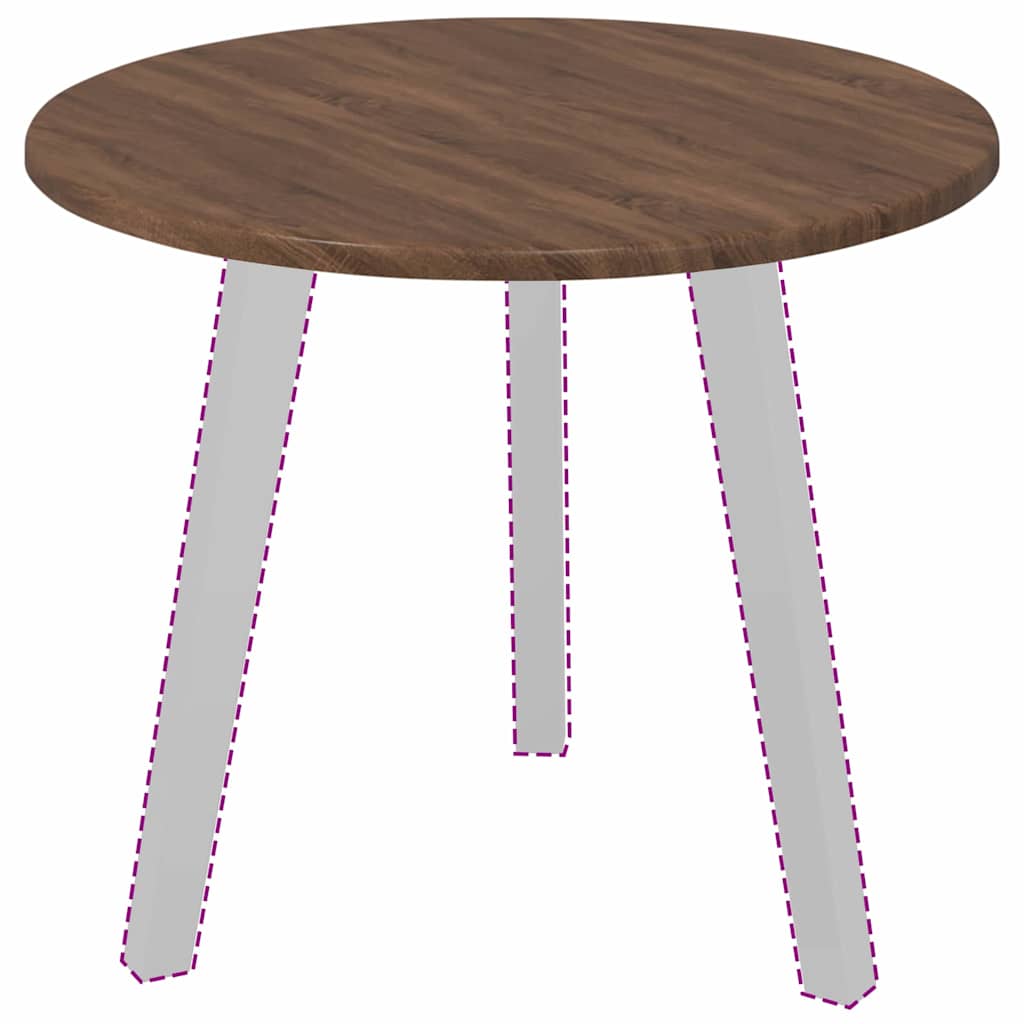 vidaXL Placă de masă Stejar brun 50 x 50 x 1,5 cm Lemn compozit