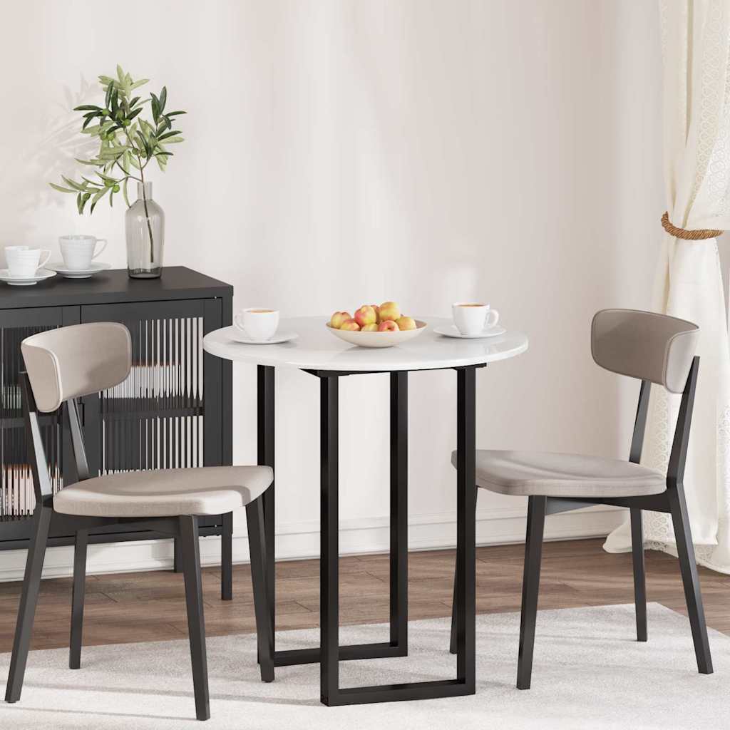 vidaXL Placă de masă Alb foarte lucios 70 x 70 x 1,5 cm Lemn compozit