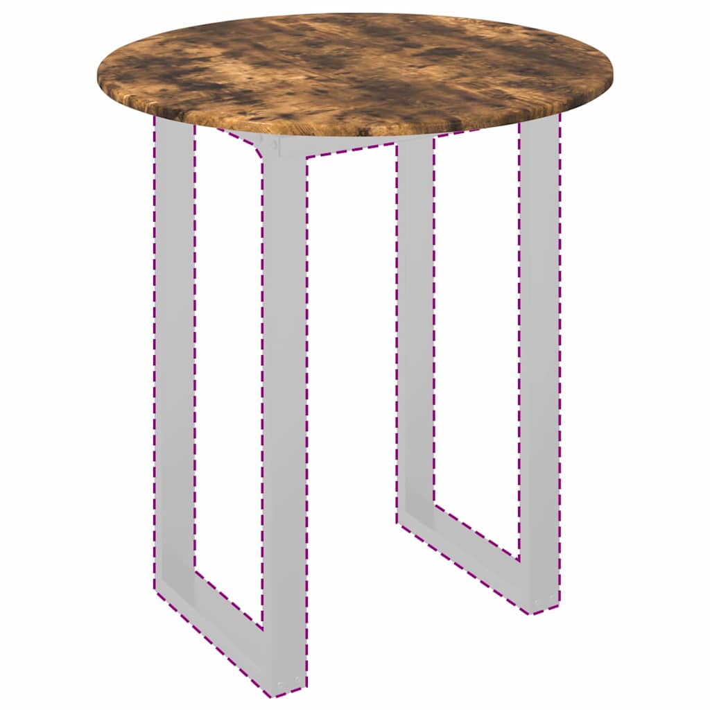 vidaXL Placă de masă Stejar afumat 80 x 80 x 1,5 cm Lemn compozit