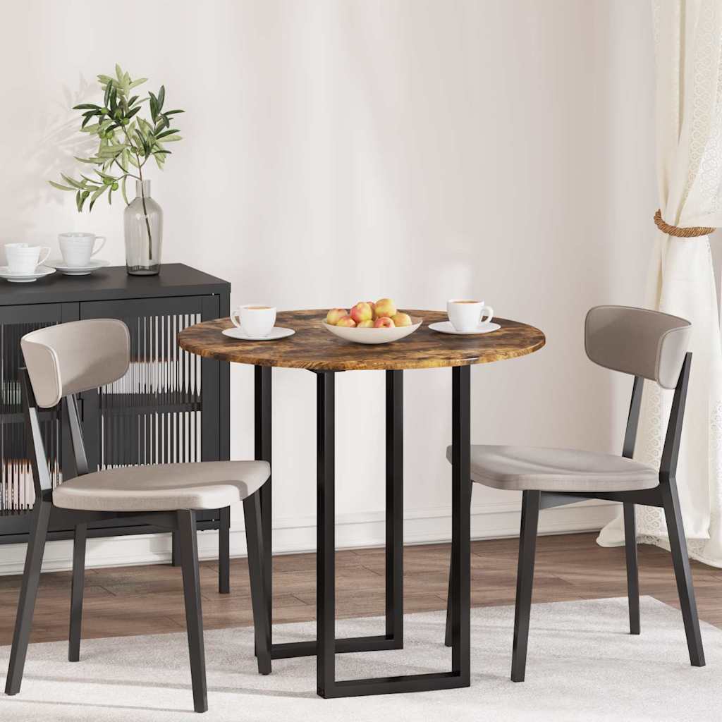 vidaXL Placă de masă Stejar afumat 80 x 80 x 1,5 cm Lemn compozit