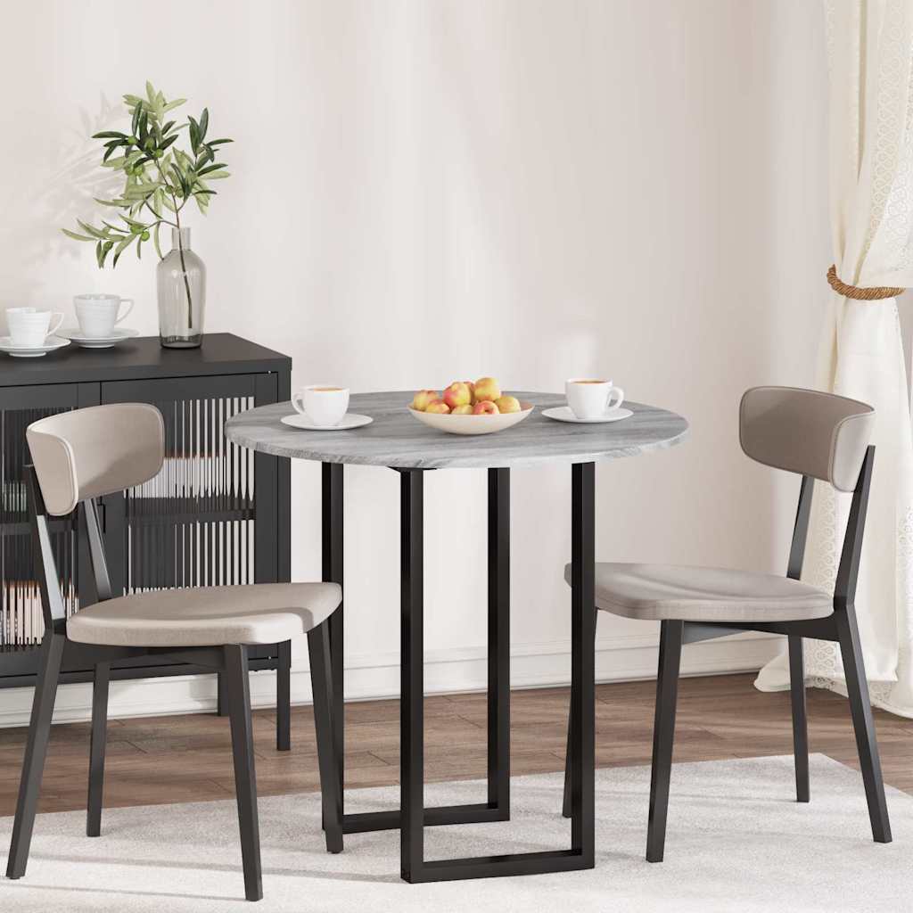 vidaXL Placă de masă sonoma gri 80 x 80 x 1,5 cm Lemn compozit