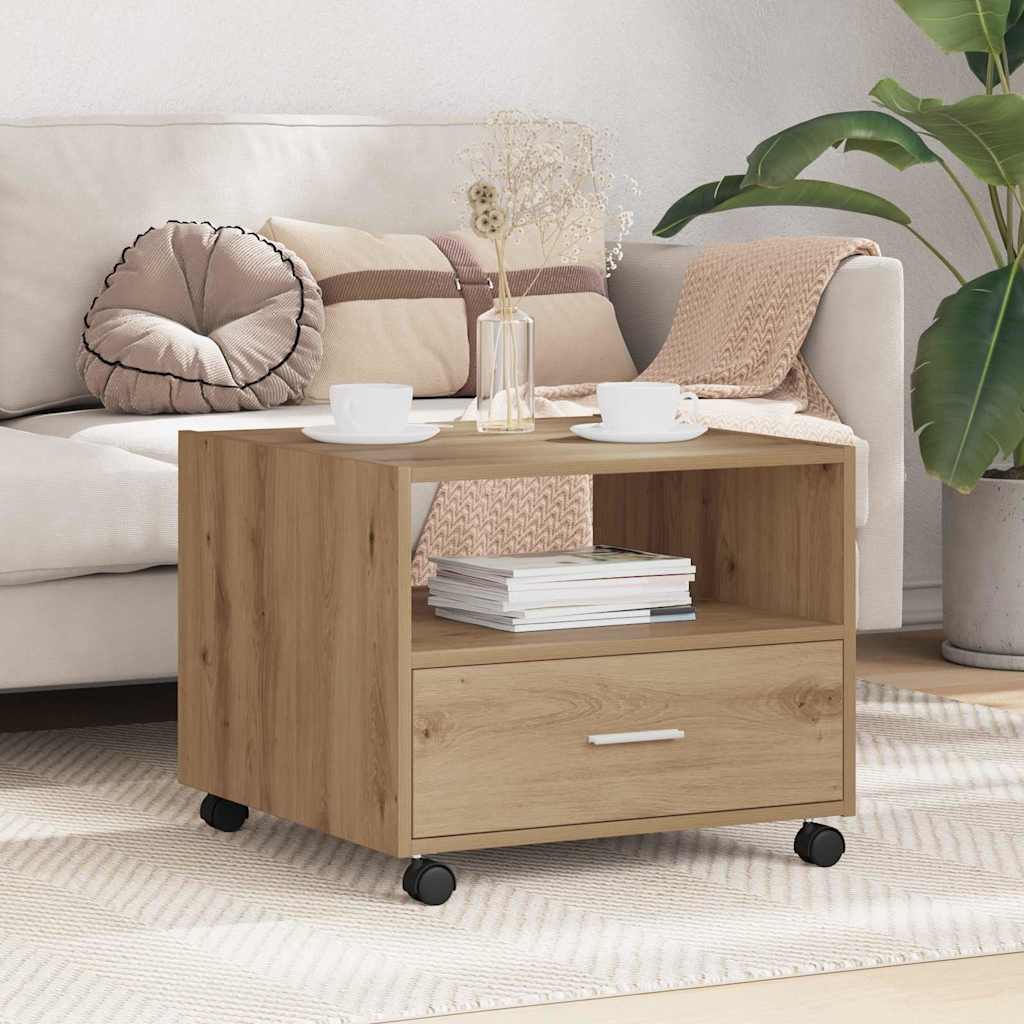 vidaXL Masă de cafea Stejar Artizanal 55 x 55 x 45cm Lemn compozit