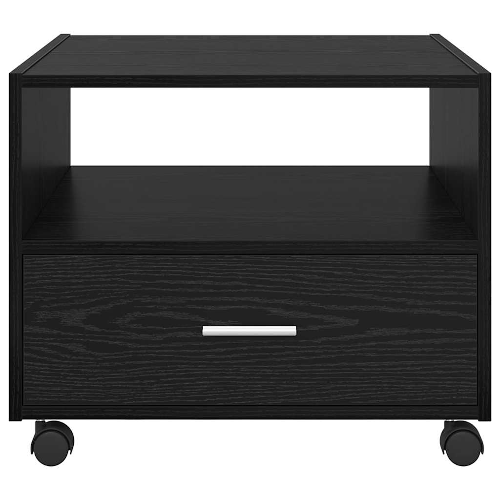 vidaXL Masă de cafea Stejar Negru 55 x 55 x 45cm Lemn compozit