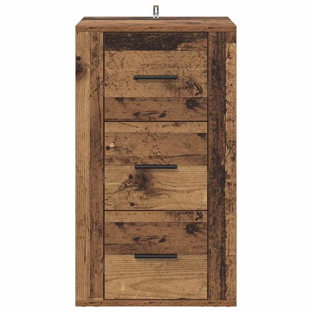 vidaXL Bufet cu sertar Lemn vechi 40 x 33 x 70 cm Lemn compozit