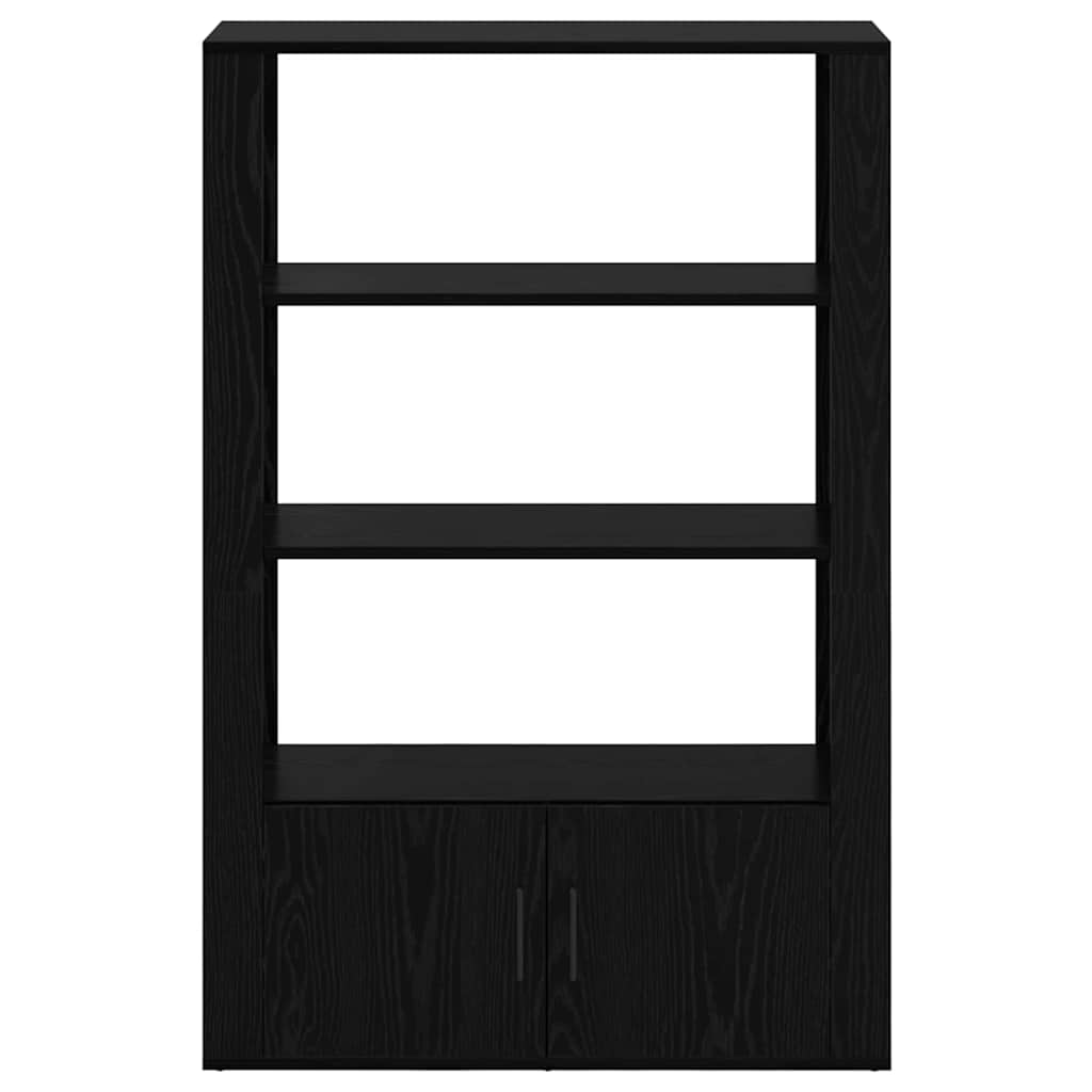 vidaXL Bufet Stejar negru 30 x 80 x 119.5 cm Lemn compozit