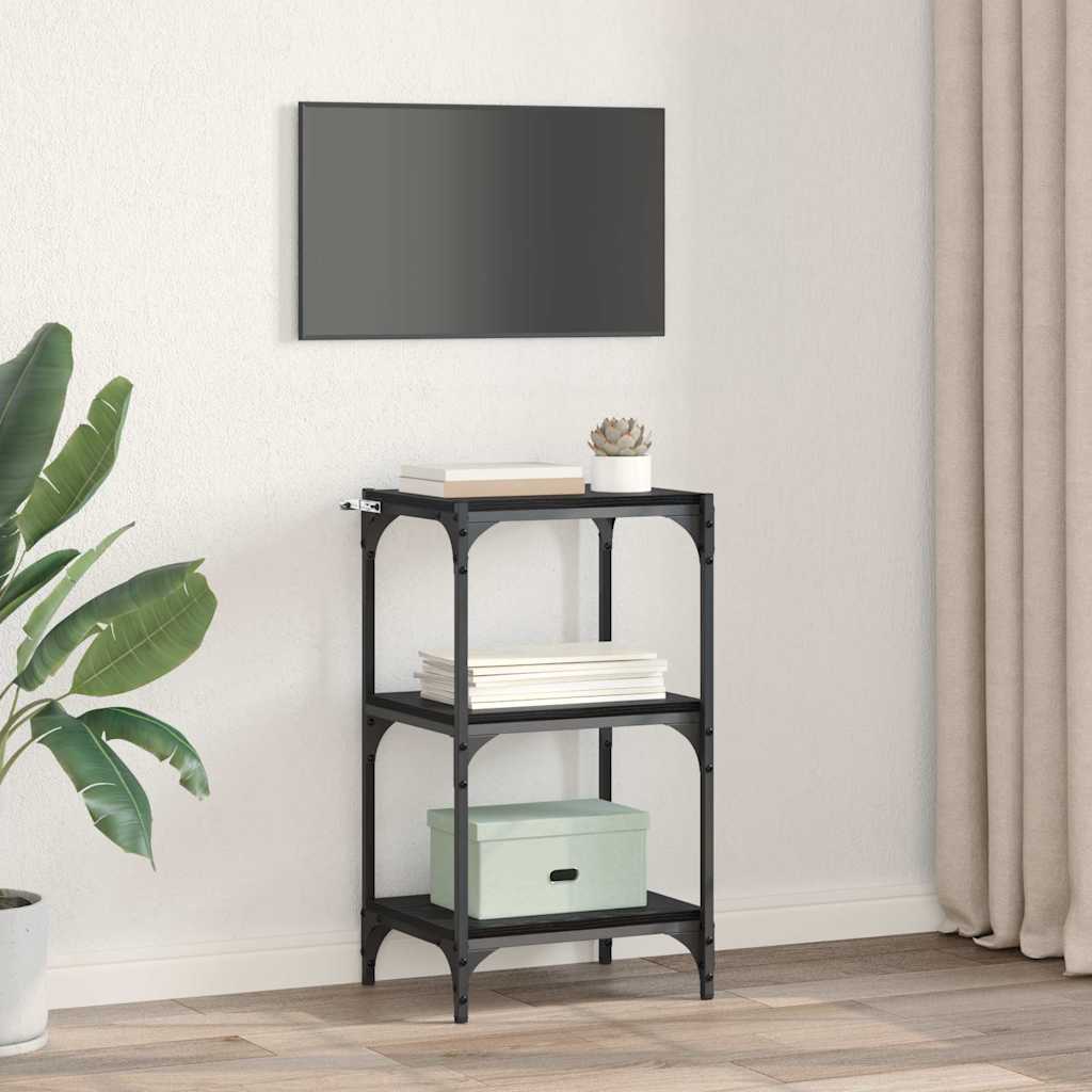 vidaXL Dulap pentru cărți Stejar negru 40 x 33 x 70,5 cm