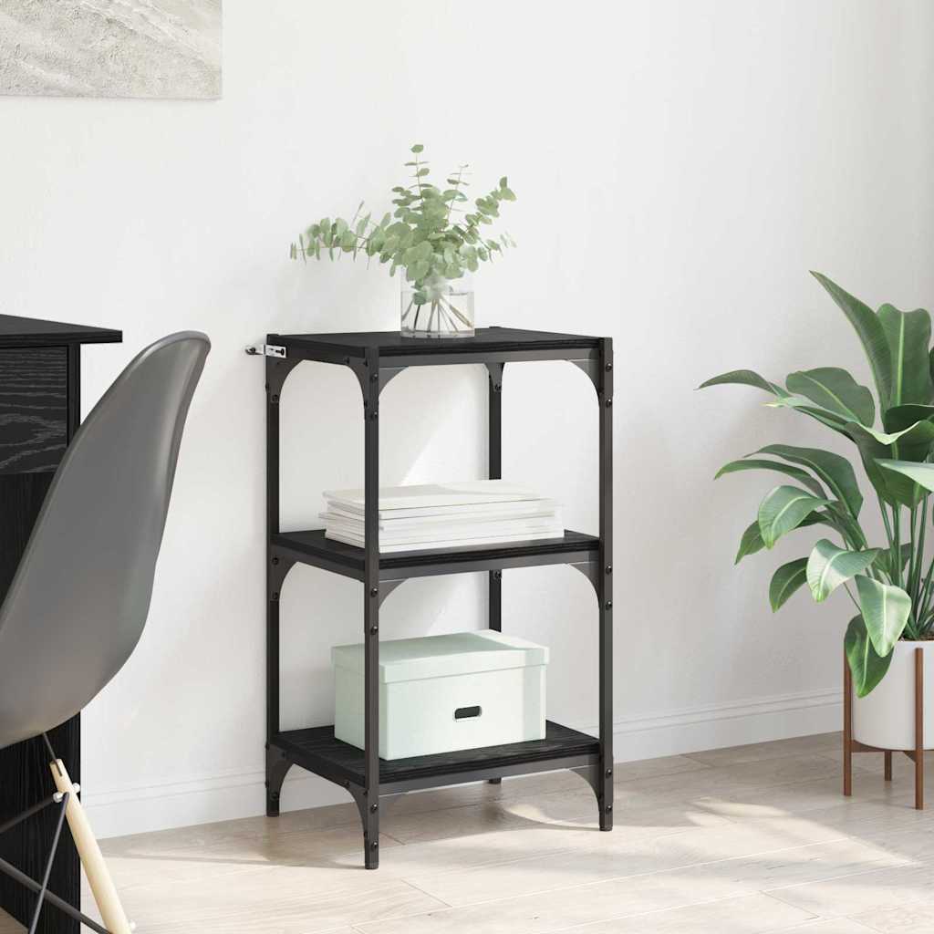 vidaXL Dulap pentru cărți Stejar negru 40 x 33 x 70,5 cm