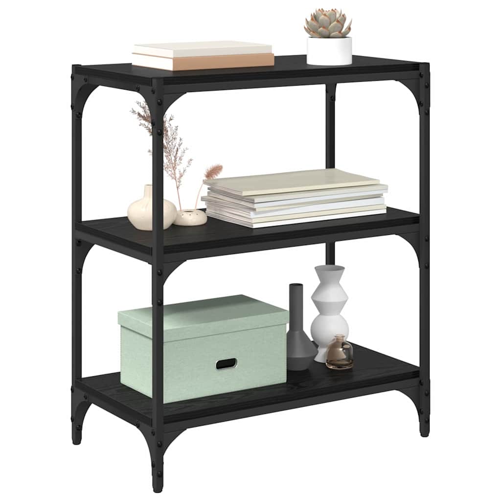 vidaXL Dulap pentru cărți Stejar negru 60 x 33 x 70,5 cm