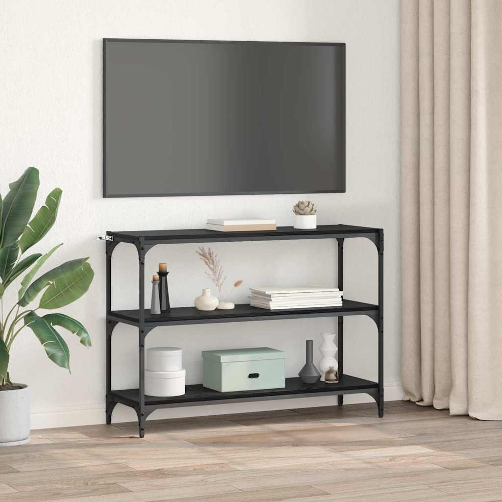 vidaXL Dulap pentru cărți Stejar negru 100 x 33 x 70,5 cm