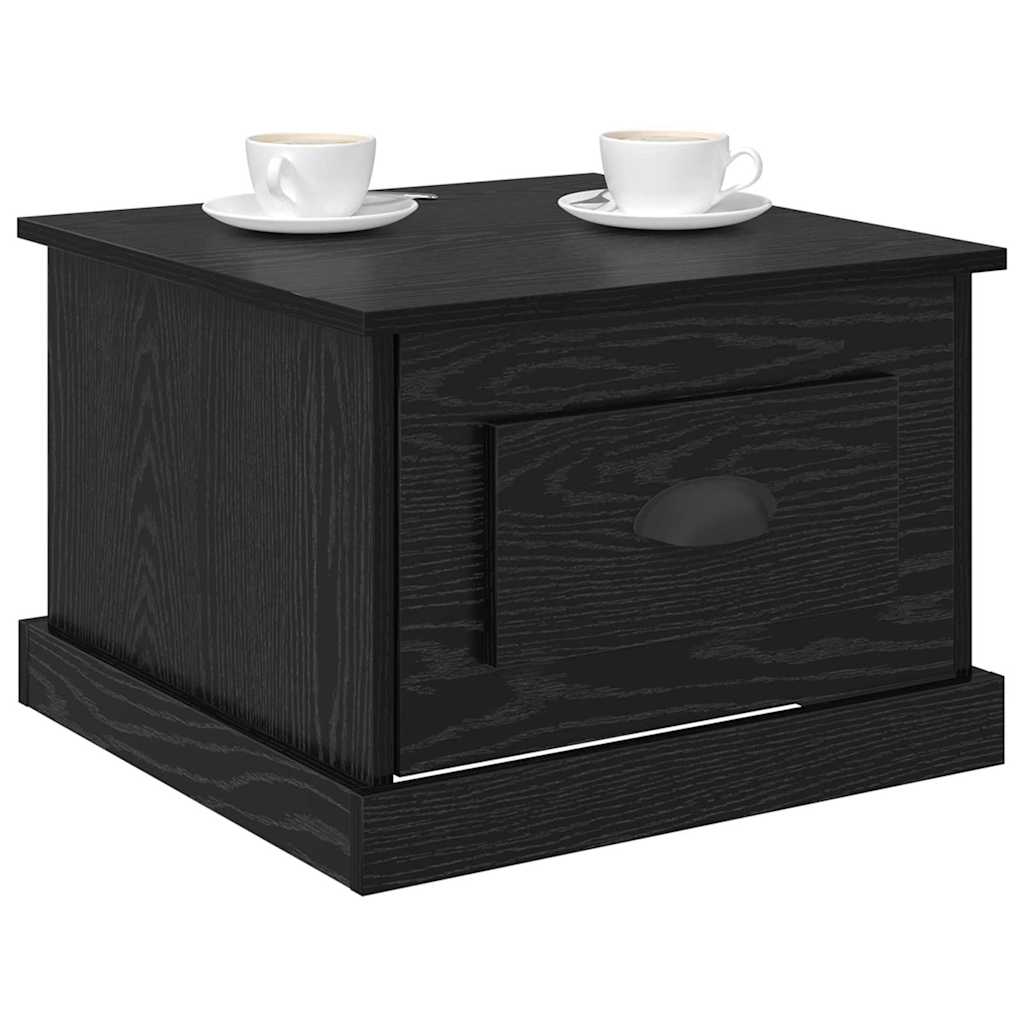vidaXL Masă de cafea Stejar Negru 50 x 50 x 35 cm Lemn compozit