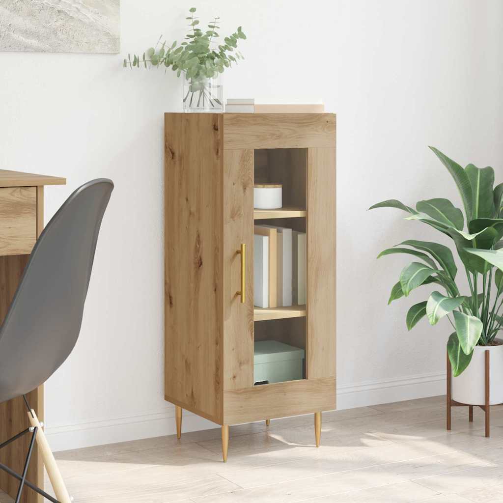 vidaXL Bufet stejar artizanal 34 x 34.5 x 90 cm Lemn compozit