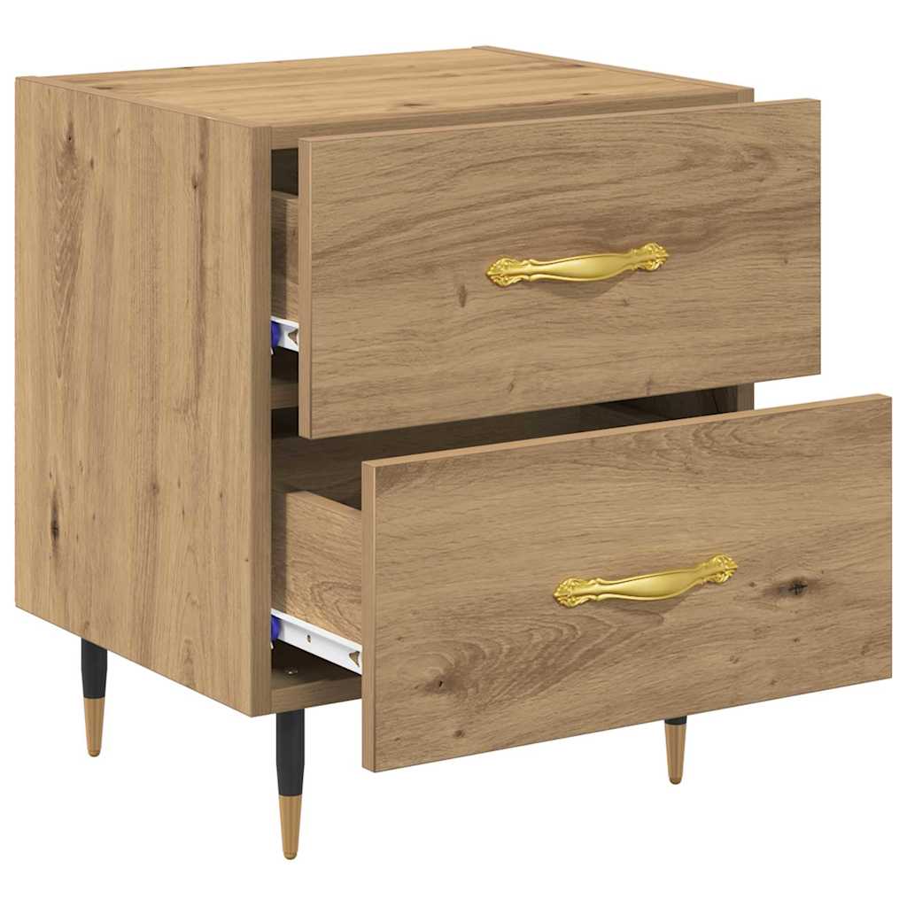 vidaXL Dulap de noapte cu sertar Stejar Artizanal 40 x 35 x 47,5 cm