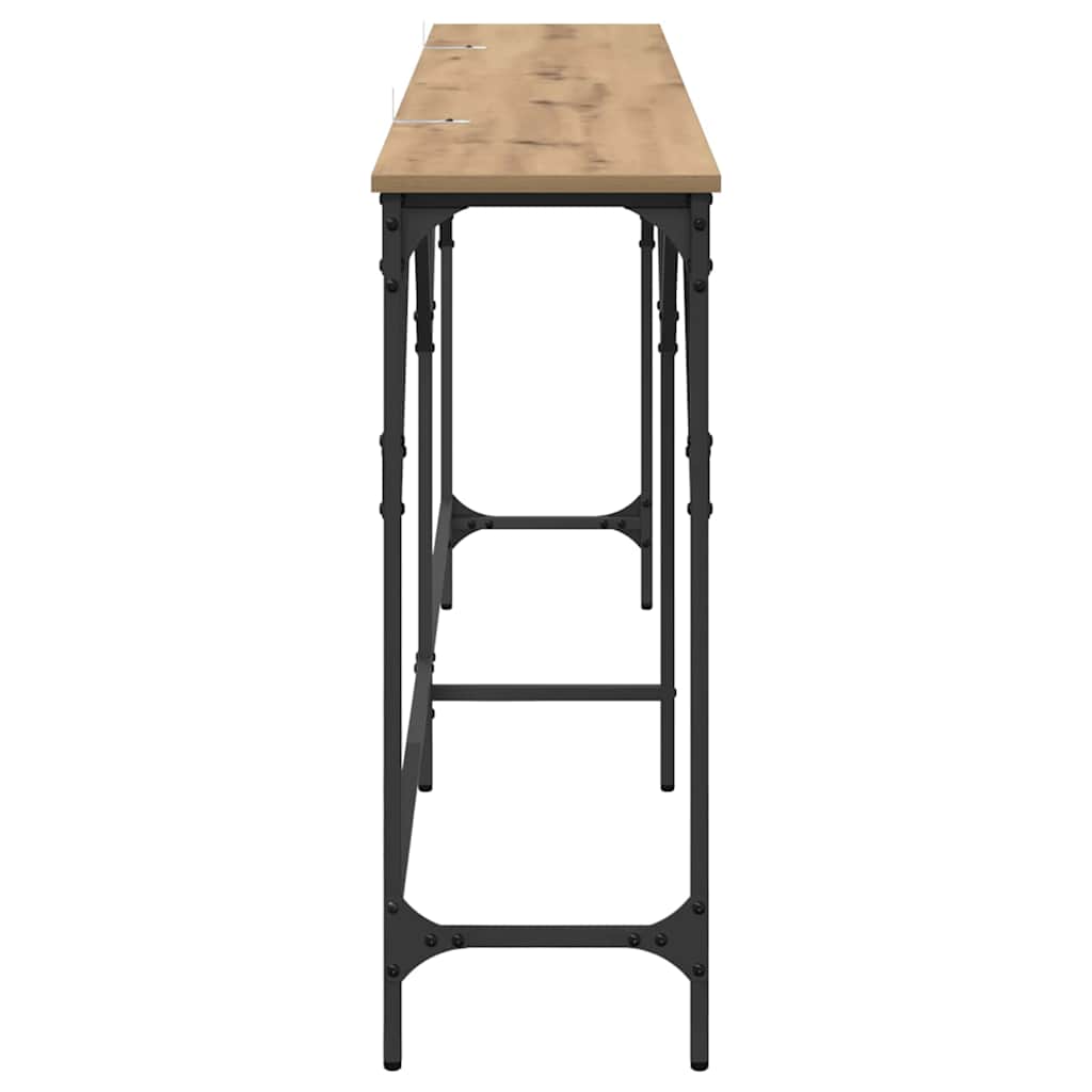 vidaXL Masă de consolă Stejar Artizanal 180 x 30 x 75 cm Lemn compozit