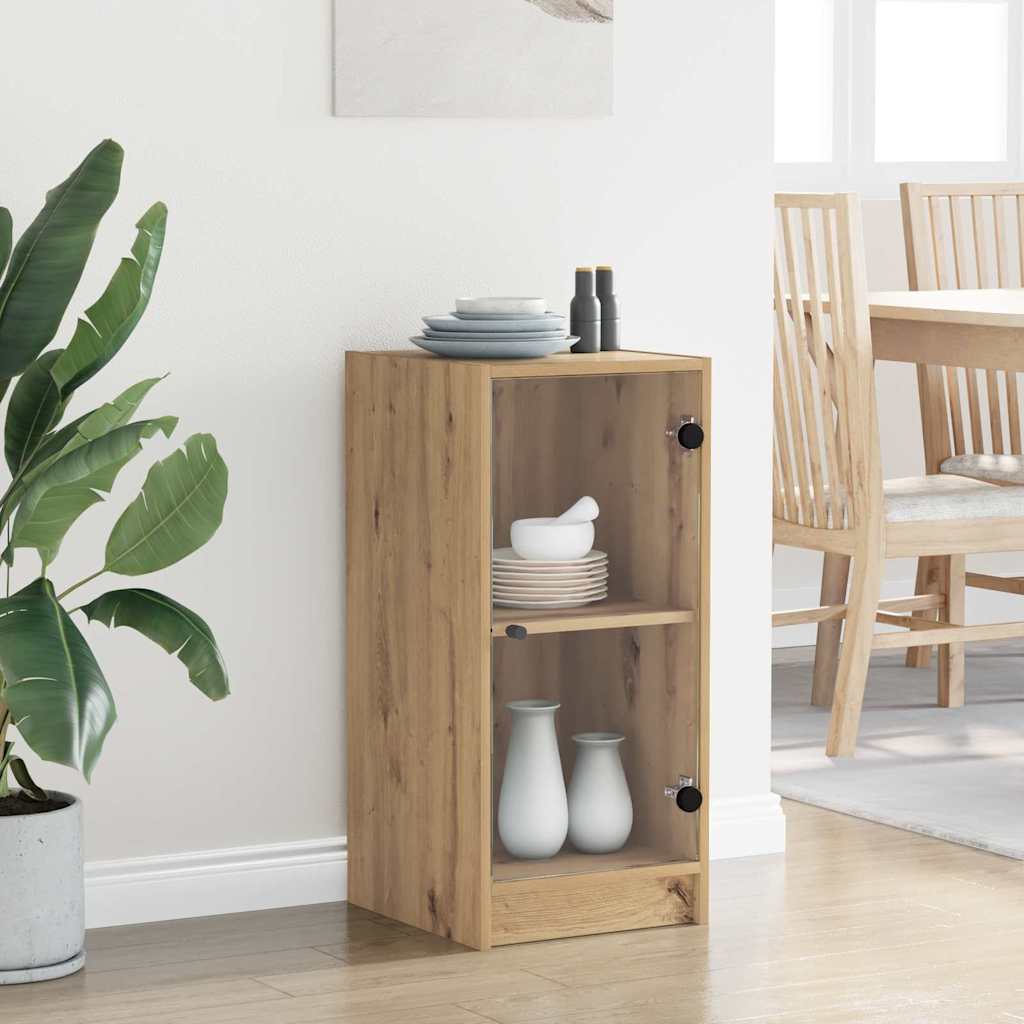 vidaXL Bufet stejar artizanal 35 x 37 x 76 cm Lemn compozit