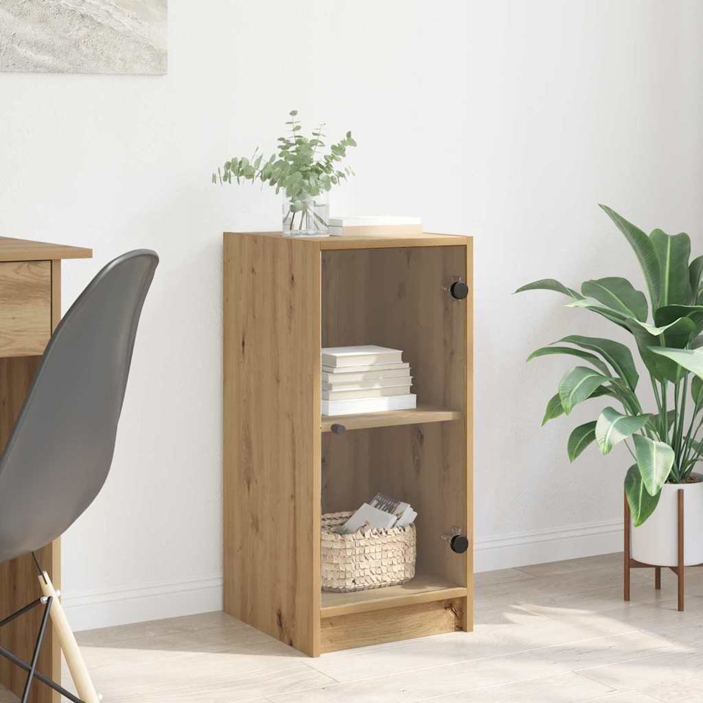 vidaXL Bufet stejar artizanal 35 x 37 x 76 cm Lemn compozit