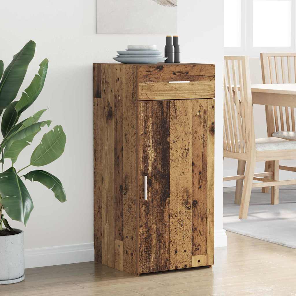 vidaXL Bufet Stejar Artizanal 42,5 x 40 x 93 cm Lemn compozit
