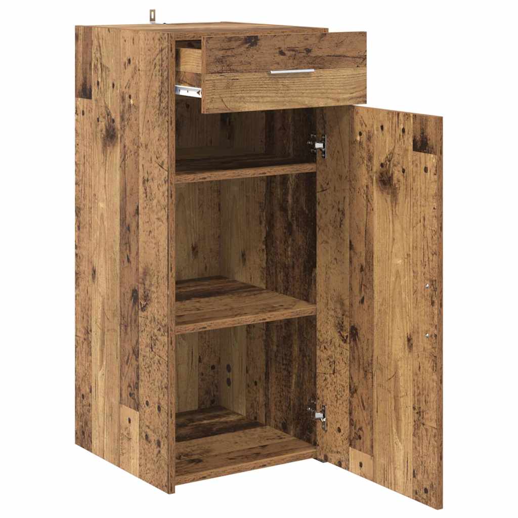 vidaXL Bufet Stejar Artizanal 42,5 x 40 x 93 cm Lemn compozit