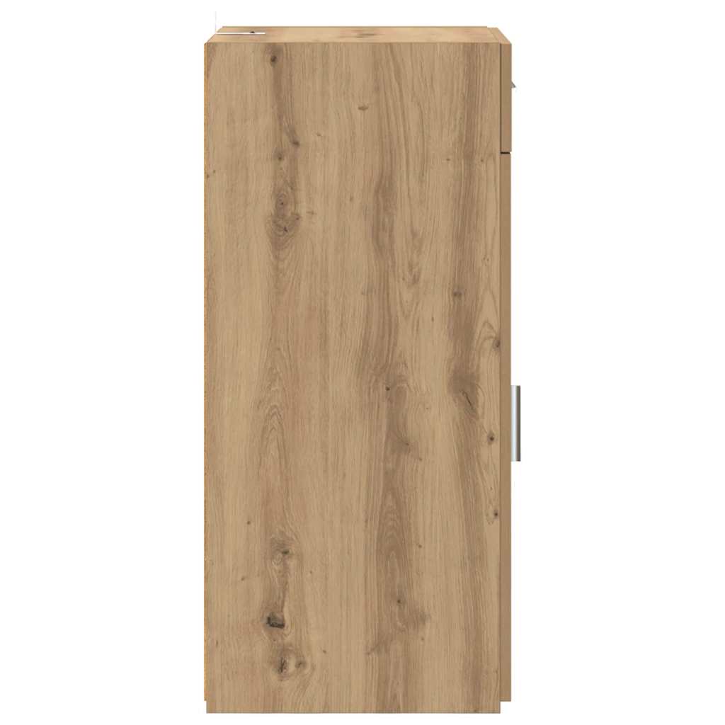 vidaXL Bufet cu sertar Stejar Negru 42,5 x 40 x 93 cm Lemn compozit