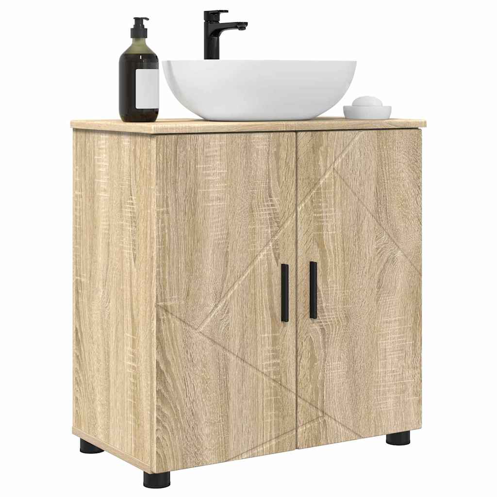 vidaXL Dulap de Baie cu depozitare Stejar Sonoma 61 x 35 x 64 cm