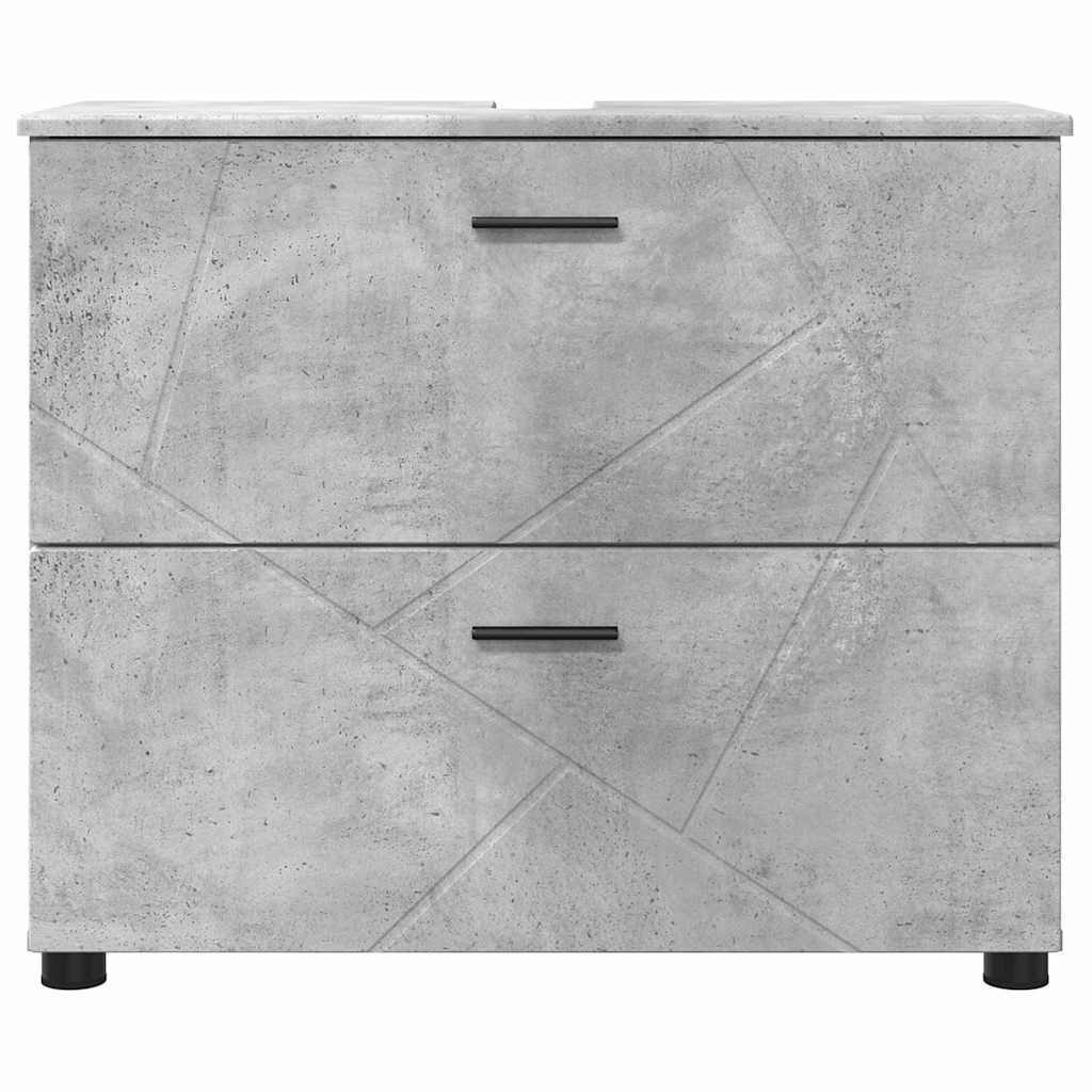 vidaXL Dulap de Baie cu sertar cu ușă Gri din beton 76,5 x 35 x 64 cm