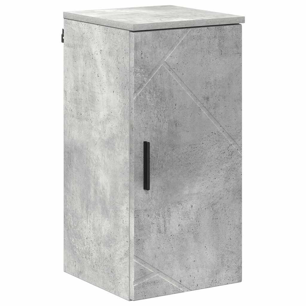 vidaXL Dulap de Baie Pe perete cu ușă Gri din beton 30 x 31,5 x 61 cm