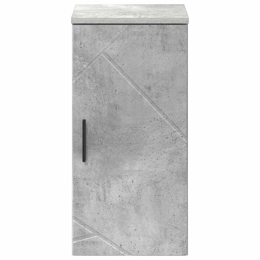vidaXL Dulap de Baie Pe perete cu ușă Gri din beton 30 x 31,5 x 61 cm